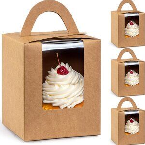 Pack of 30 Kraft paper cupcake holders